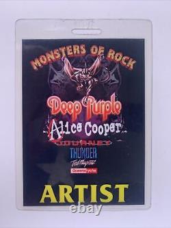 Deep Purple Ian Paice Owned Signed Artist Pass Ticket Orig MOR Festival 2006