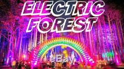 ELECTRIC FOREST music festival 4-day GA pass rothbury michigan ticket 6/27-6/30