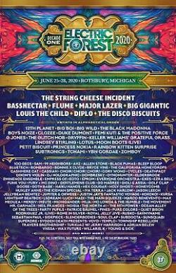 Electric Forest Music Festival 4 Day Weekend One Ticket / GA Wristband