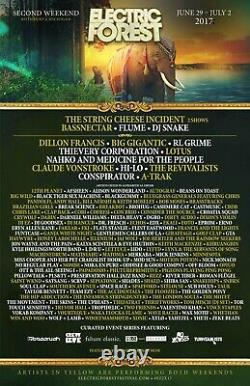 Electric Forest Music Festival 4 Day Weekend One Ticket / GA Wristband