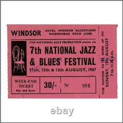 Eric Clapton Small Faces 7th National Jazz & Blues Festival Handbill Ticket (UK)
