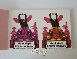 Extremely Rare Unused Booklet Of 25 1969 Isle Of Wight Festival Of Music Tickets