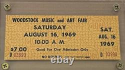 Four? Rare Advance Tickets $7.00 & $18.00, Black Printwoodstock Festival 1969