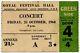 Frank Zappa & Mothers Of Invention Royal Festival Hall, London 25/10/68 Ticket