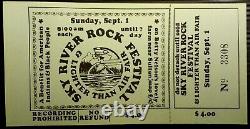 Full Ticket GRATEFUL DEAD SANTANA etc SKY RIVER ROCK FESTIVAL PNW 1968 UNUSED
