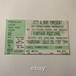 Furthur Festival Crowes Moe Ratdog Hornsby Concert Ticket Stub Vtg July 31 1997