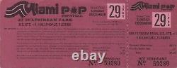 Grateful Dead Unused Ticket 12-29-1968 Miami Pop Festival Garcia Weir Mint