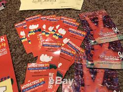 Huge Woodstock 94 Memorabilia Lot Tickets Maps Guide Band Music Festival 1994