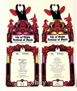 Isle Of Wright Festival 1969 Weekend Ticket Excondition #33950bob Dylinwho