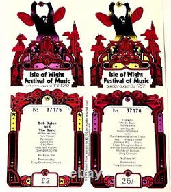Isle Of Wright Festival 1969 Weekend Ticket Unused Excondition #33950bob Dylin