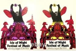 Isle Of Wright Festival 1969 Weekend Ticket Unused Excondition #33950bob Dylin