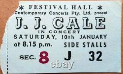 JJ CALE VERY RARE ORIGINAL CONCERT TICKET 1976 Live at Festival Hall Australia