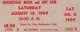 Janis Joplin / Grateful Dead 1969 Unused Woodstock Festival Ticket / Nmt 2 Mint