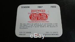 Jimi Hendrix Original Concert Ticket Rheingold Festival Ny 5th July 1967