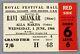 June 1966 Ravi Shankar Original Ticket Stub To His Royal Festival Hall Concert