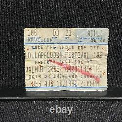 Lollapalooza Festival Concert Ticket Stub RAGE RHCP Jesus Mary Ice Cube Vtg 1992