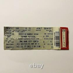 Mayhem Festival Disturbed Godsmack Megadeth PNC Concert Ticket Stub Jul 2011