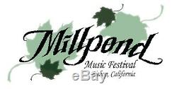Millpond Music Festival Full Weekend Pass 9/20-9/22, 2019 4 Tickets