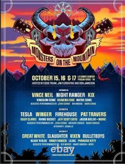 Monsters on the Mountain Music Festival Ticket 1 Ticket Full 3 Day Pass