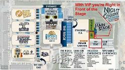 NIGHT IN THE COUNTRY CAROLINAS 2 x VIP TICKETS 3 DAY MUSIC FESTIVAL AUG 26-28th
