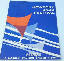 Newport Jazz festival Program and TICKET. Harold Davison presentation. 1959