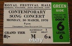 Nick Drake Uk Concert Tour Programme With Royal Festival Hall Ticket Sandy Denny