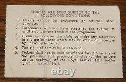 Nick Drake Uk Concert Tour Programme With Royal Festival Hall Ticket Sandy Denny