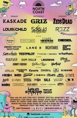 North Coast Music Festival 3 Day Pass Wristbands