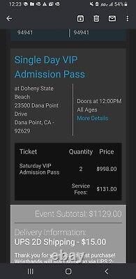 Ohana Music Festival (Eddie Vedder) 1 Day VIP tickets (2) Dana Point, CA. 10/1