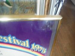Original 1973 ANN ARBOR JAZZ & BLUES FESTIVAL POSTER+TICKET GRIMSHAW, RAY CHARLES