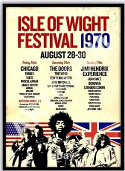 Original Weekend Ticket Isle Of Wright Festival 1970, Hendrix, Doors, Who
