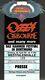 Ozzy Osbourne 1989 Das Hammer Festival Unused German Presse Ticket / Nmt 2 Mint