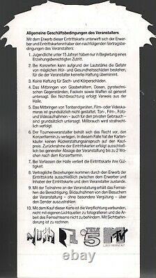 Ozzy Osbourne 1989 Das Hammer Festival Unused German Presse Ticket / Nmt 2 Mint