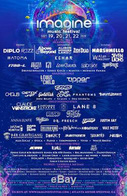 Pair of 4 Day VIP Tickets (wristbands) to the Imagine Music Festival in Atlanta