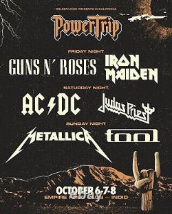 Power Trip Music Festival SUNDAY ONLY- PIT PASS Metallica & Tool
