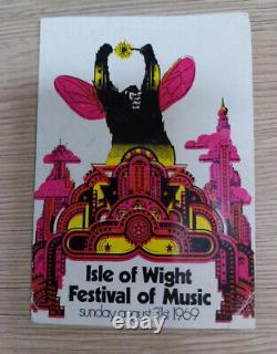 RARE ISLE OF WIGHT Festival of Music 1969 PROGRAMME+TICKET BOB DYLAN The Who
