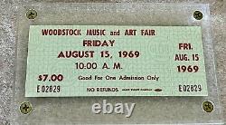 Rare? Unused Advance Order $7.00 Ticketwoodstock Festival 1969hendrix, Joplin