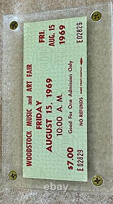 Rare? Unused Advance Order $7.00 Ticketwoodstock Festival 1969hendrix, Joplin