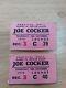 Rare Vintage Joe Cocker Ticket Stubs 1972 Festival Hall Mad Dogs And Englishmen