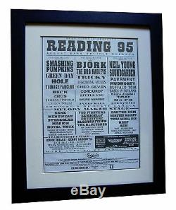 Reading Festival+1995+rock+poster+ad+framed+original+express Global Ship+tickets