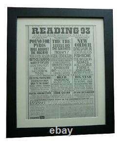 Reading Festival+original 1993+rock+poster+ad+framed+express+global Ship+tickets