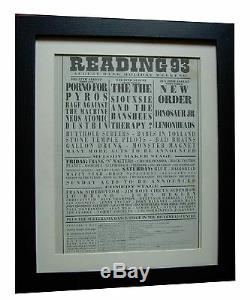 Reading Festival+original 1993+rock+poster+ad+framed+fast Global Ship+tickets