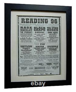 Reading Festival+original 1996+rock+poster+ad+framed+fast Global Ship+tickets