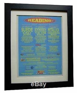 Reading Festival+original 1997+rock+poster+ad+framed+express Global Ship+tickets