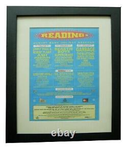 Reading Festival+rock+original 1998+poster+ad+framed+express Global Ship+tickets