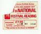 Reading Rock Festival Sunday Ticket 1977 Hawkwind Thin Lizzy Aerosmith