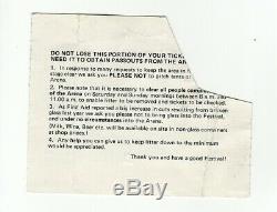 Reading Rock Festival Sunday Ticket 1977 Hawkwind Thin Lizzy Aerosmith