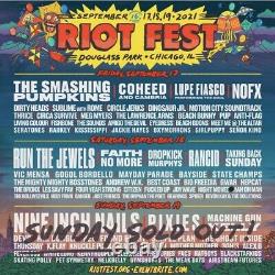 Riot Fest 2021 ONE 3-Day GA Ticket Chicago Music Festival SOLD OUT