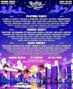 Rolling Loud Miami 2023 GA Tickets 3-day Pass (2 Available)