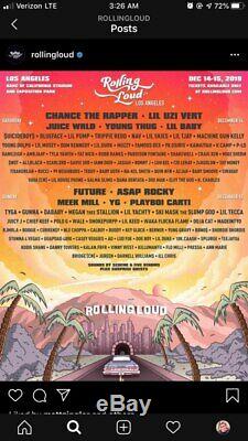 Rolling Loud Music Festival Dec. 14-15th Two Tickets